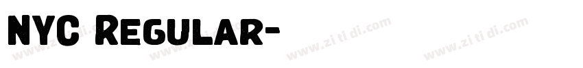 NYC Regular字体转换 NYC Regular字体转换